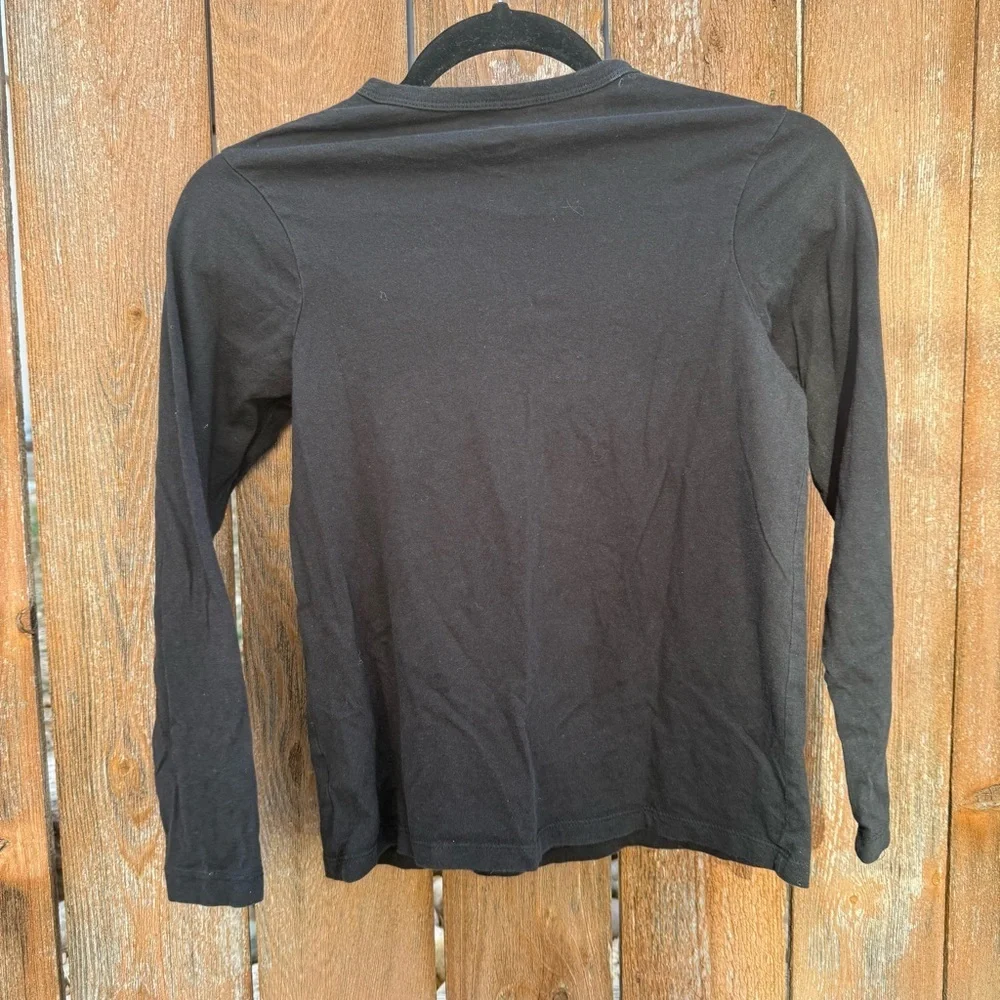 OshKosh B'gosh Black Skeleton Long Sleeve Tee Shirt Size 12